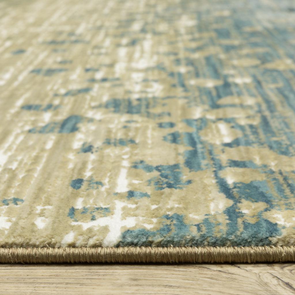 Oriental Weavers Reed RE08A Multicolor Rectangle Indoor Area Rug - Super Soft Stain Resistant Low Pile Rug with Abstract Design