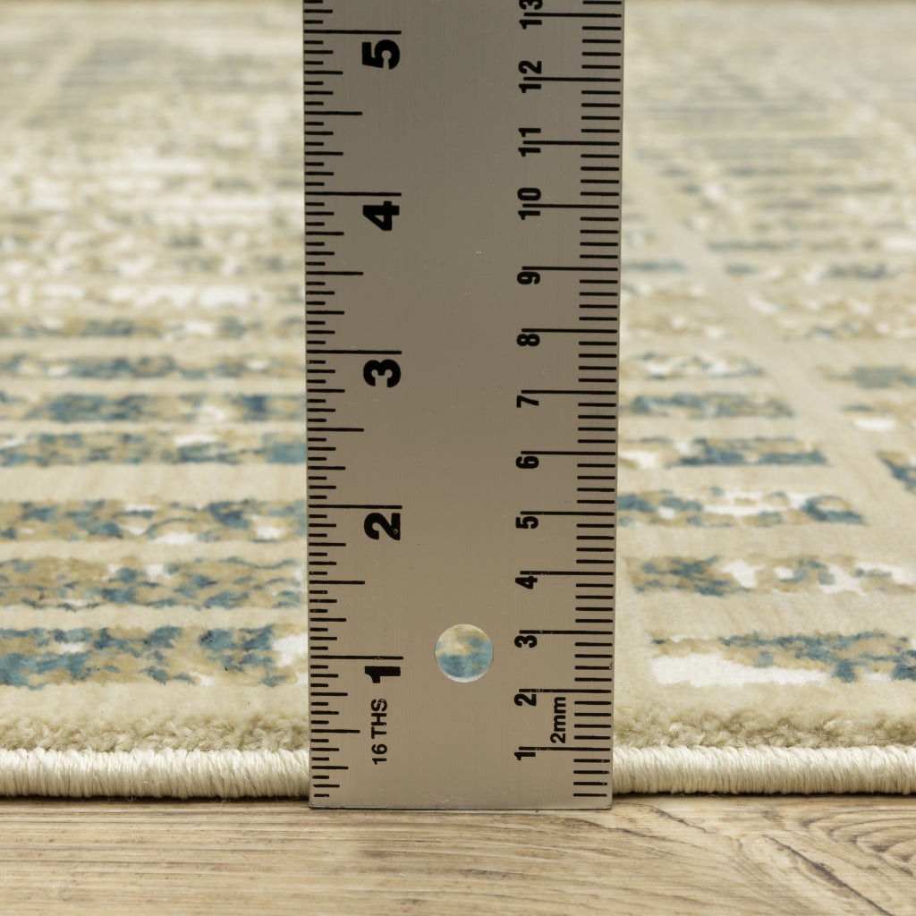Oriental Weavers Reed RE12W Multicolor Rectangle Indoor Area Rug - Super Soft Stain Resistant Low Pile Rug with Geometric Design