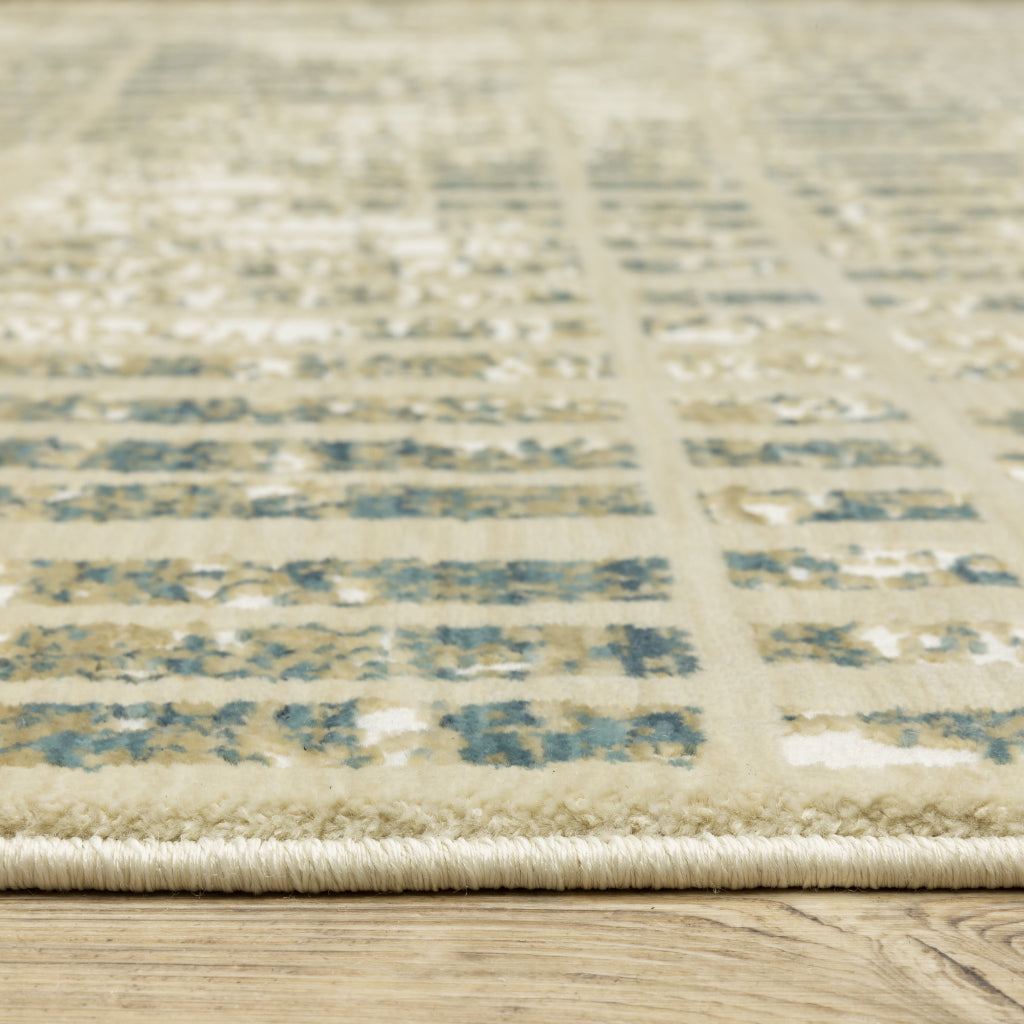 Oriental Weavers Reed RE12W Multicolor Rectangle Indoor Area Rug - Super Soft Stain Resistant Low Pile Rug with Geometric Design