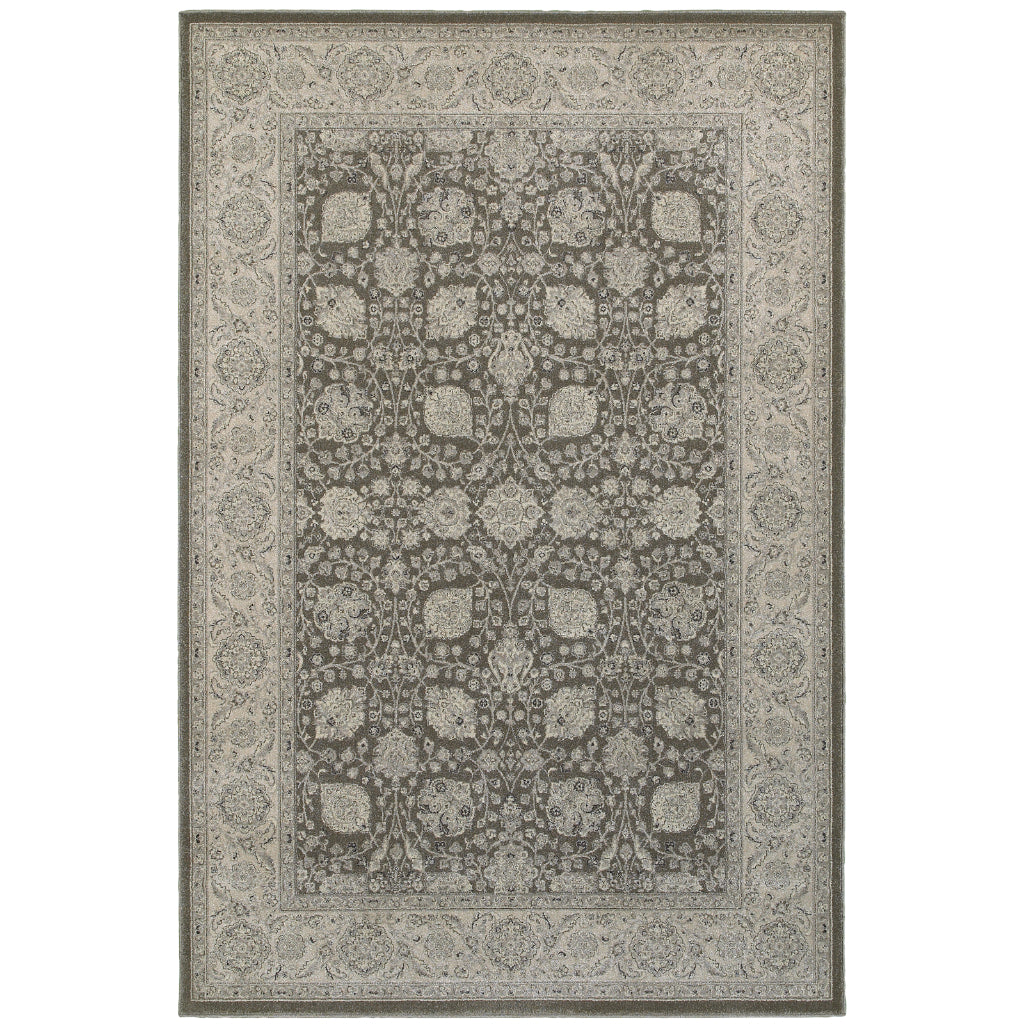 Oriental Weavers Richmond 1330U Brown Rectangle Indoor Area Rug - Durable &amp; Stain Resistant Low Pile Rug with Floral Design