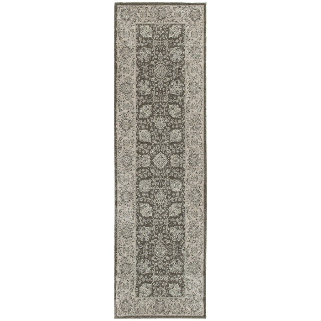 Oriental Weavers Richmond 1330U Brown Rectangle Indoor Runner - Durable &amp; Stain Resistant Low Pile Rug with Floral Design