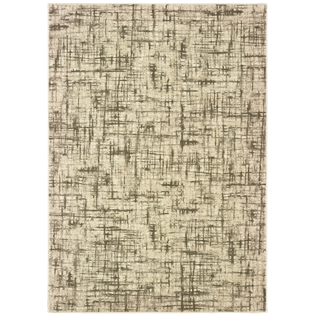 Oriental Weavers Richmond 802J3 Two-Color Rectangle Indoor Area Rug - Durable &amp; Stain Resistant Low Pile Rug with Abstract Design