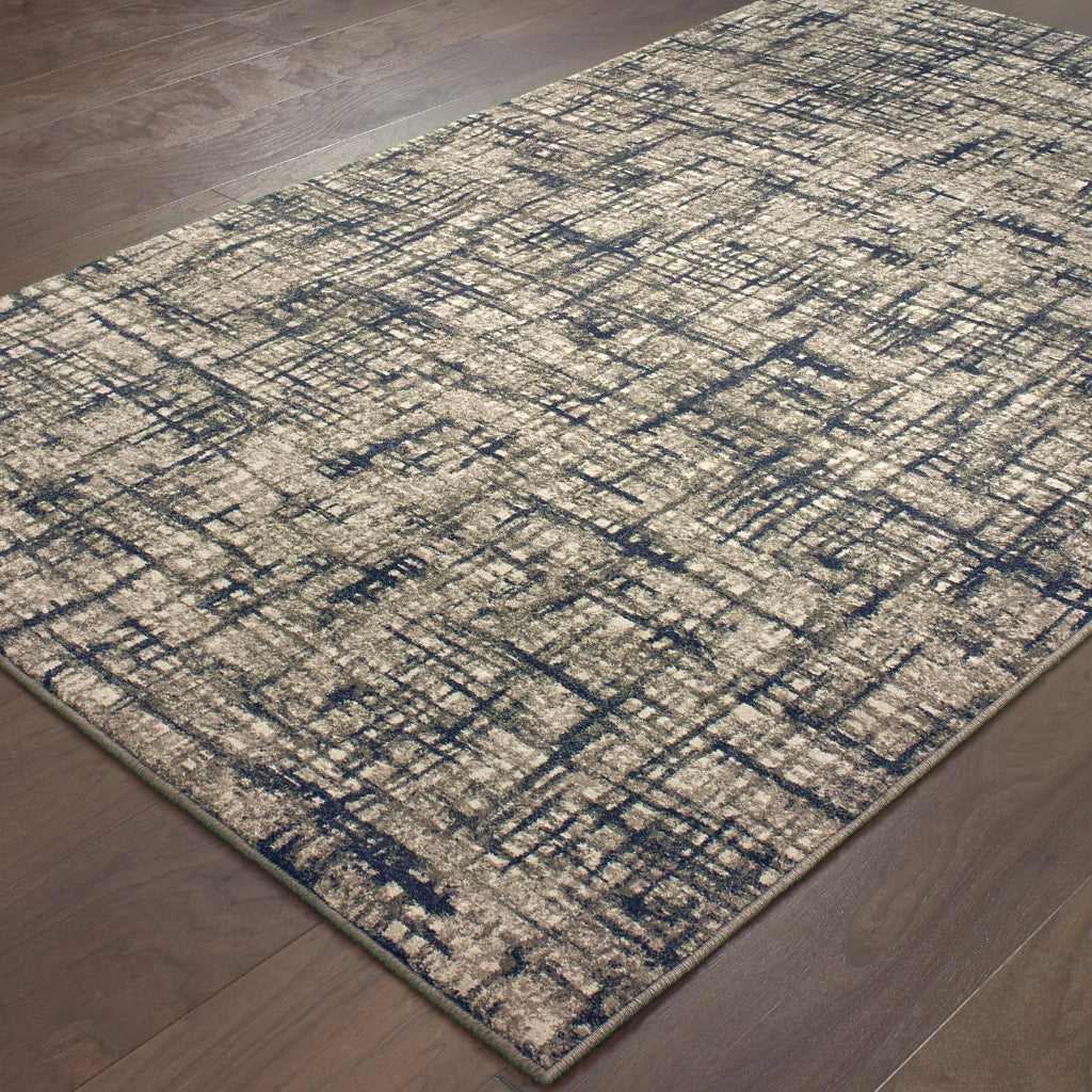 Oriental Weavers Richmond 802K3 Two-Color Rectangle Indoor Area Rug - Durable &amp; Stain Resistant Low Pile Rug with Abstract Design