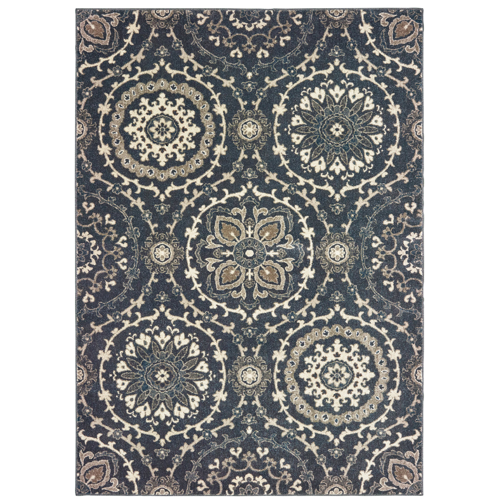 Oriental Weavers Richmond 008E3 Multicolor Rectangle Indoor Area Rug - Durable & Stain Resistant Low Pile Rug with Floral Design-