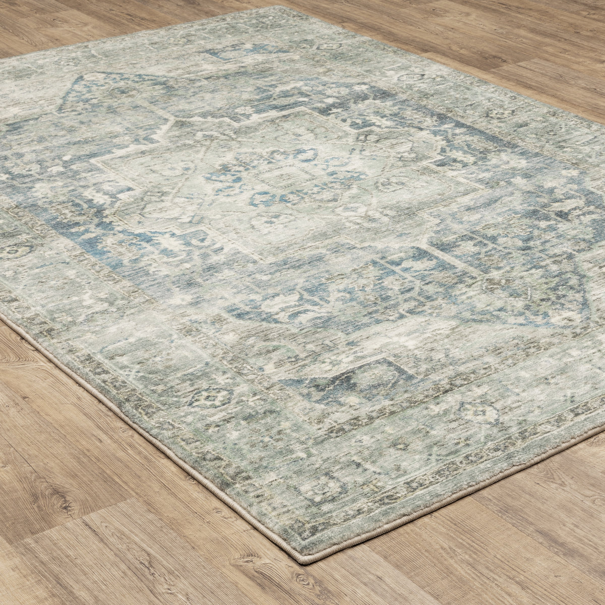 Oriental Weavers Savoy 28102 Multicolor Rectangle Indoor Area Rug - Elegant Stain Resistant Low Pile Rug with Medallion Design