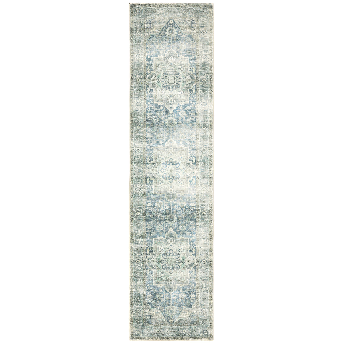 Oriental Weavers Savoy 28102 Multicolor Rectangle Indoor Runner - Elegant Stain Resistant Low Pile Rug with Medallion Design