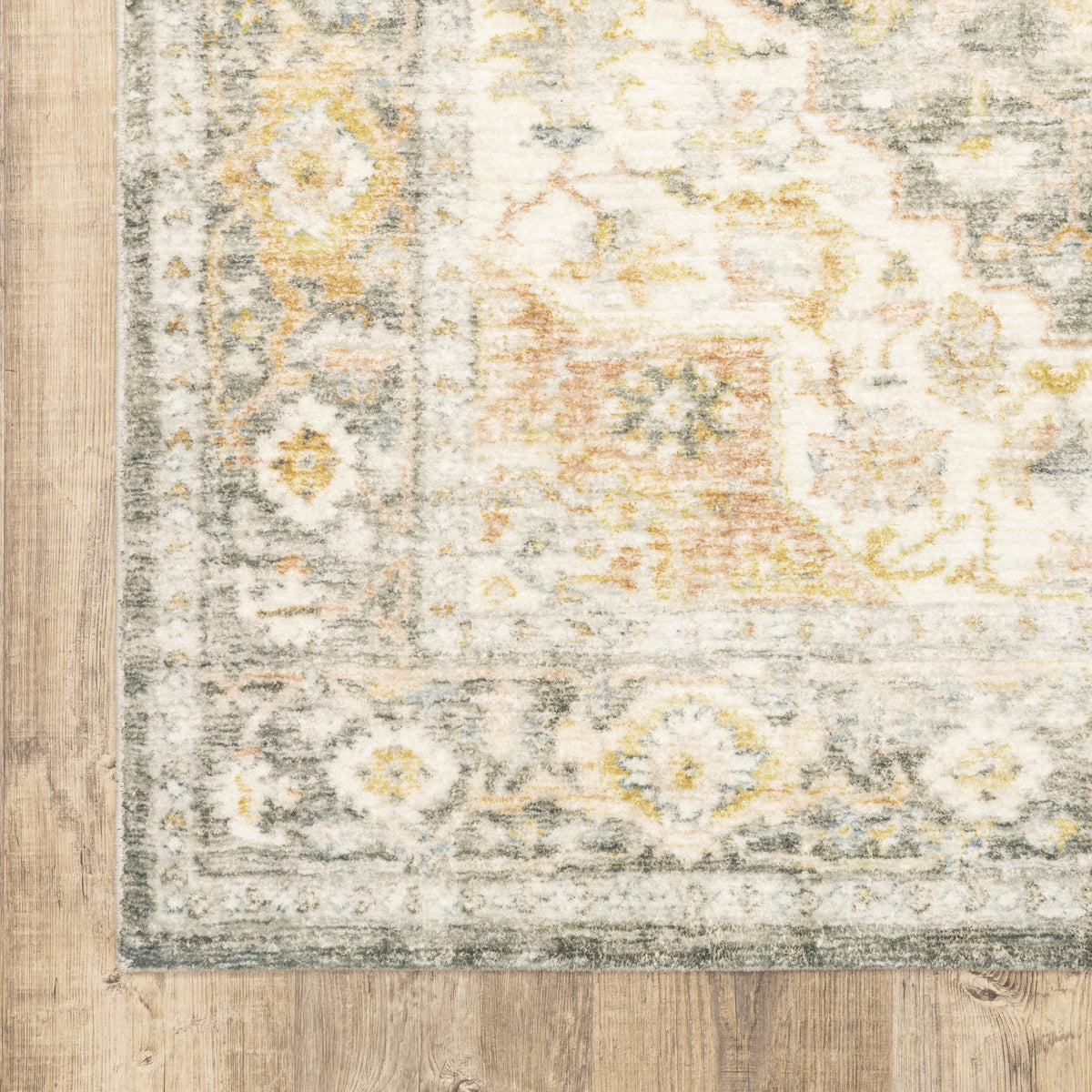 Oriental Weavers Savoy 28103 Multicolor Rectangle Indoor Runner - Elegant Stain Resistant Low Pile Rug with Medallion Design