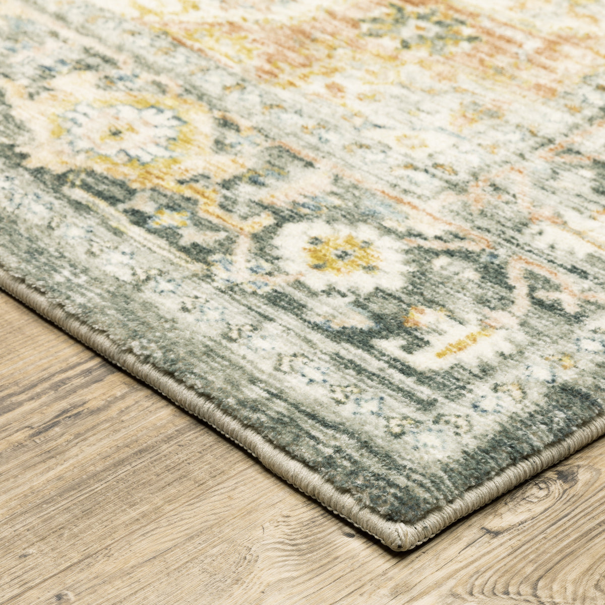 Oriental Weavers Savoy 28103 Multicolor Rectangle Indoor Area Rug - Elegant Stain Resistant Low Pile Rug with Medallion Design