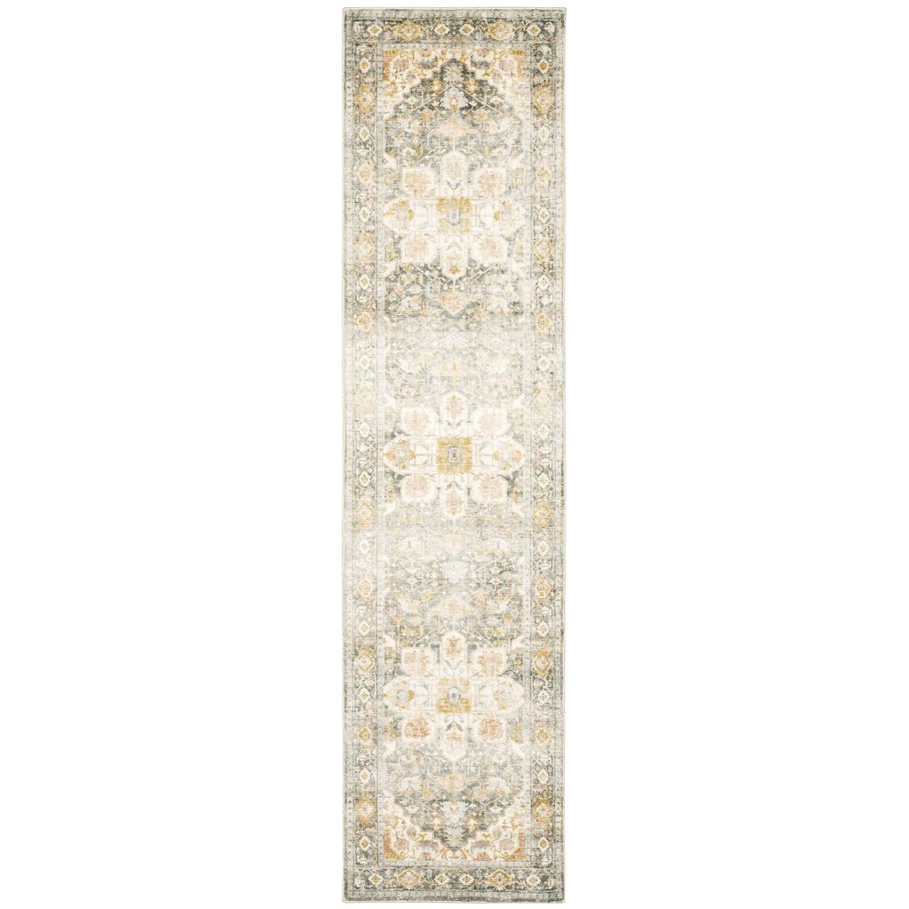 Oriental Weavers Savoy 28103 Multicolor Rectangle Indoor Runner - Elegant Stain Resistant Low Pile Rug with Medallion Design-