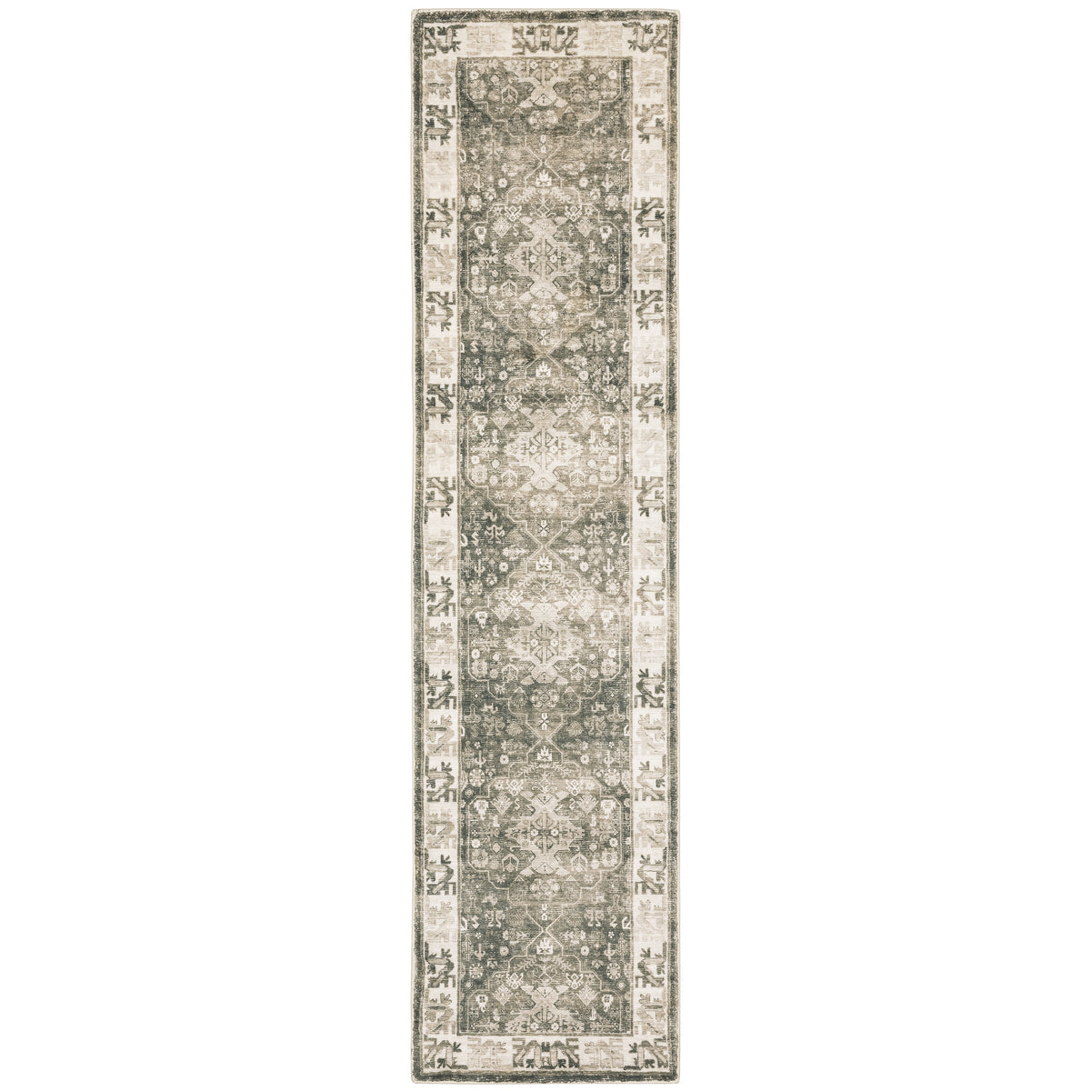 Oriental Weavers Savoy 28105 Multicolor Rectangle Indoor Runner - Elegant Stain Resistant Low Pile Rug with Medallion Design