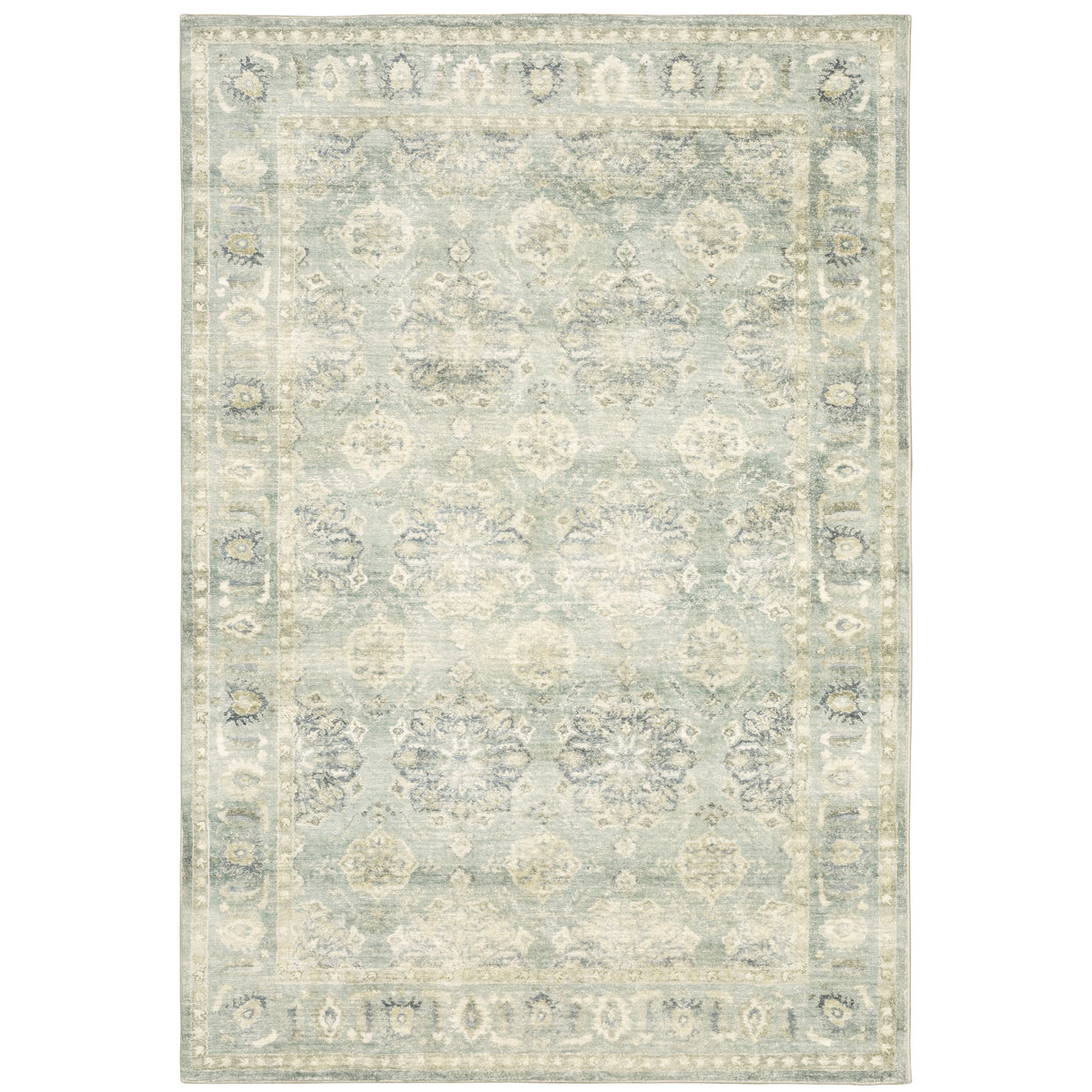 Oriental Weavers Savoy 28107 Multicolor Rectangle Indoor Area Rug - Elegant Stain Resistant Machine Made Living Room Rug with Oriental Pattern