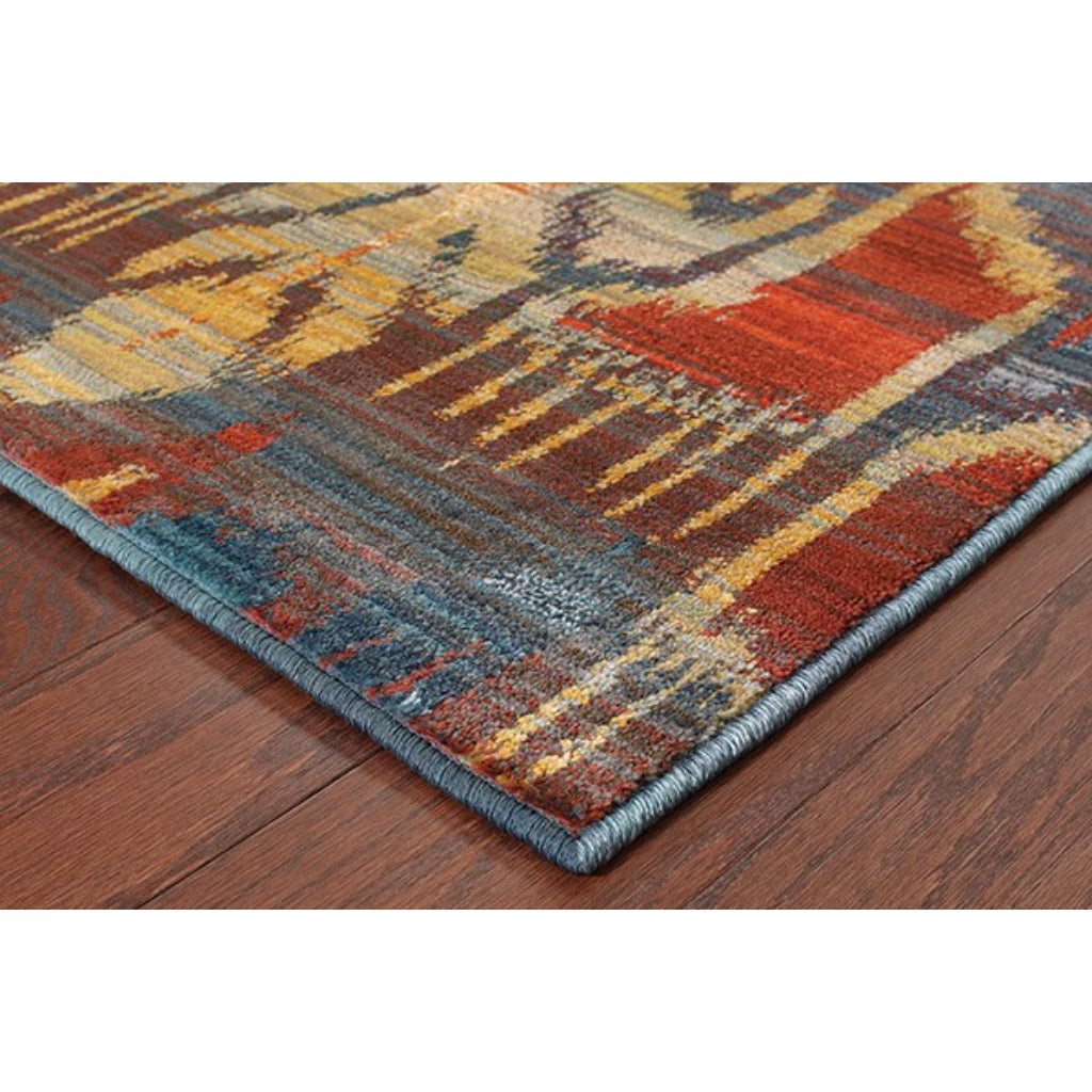 Oriental Weavers Sedona 4378H Multicolor Rectangle Indoor Area Rug - Durable &amp; Stain Resistant Low Pile Rug