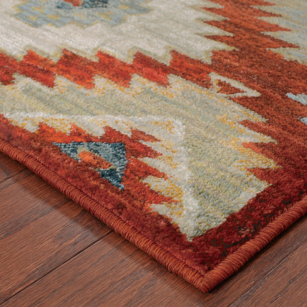 Oriental Weavers Sedona 5936D Multicolor Rectangle Indoor Runner - Durable &amp; Stain Resistant Low Pile Rug