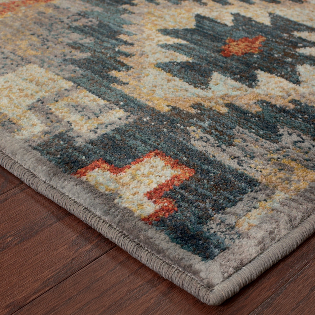 Oriental Weavers Sedona 5937D Multicolor Rectangle Indoor Runner - Durable &amp; Stain Resistant Low Pile Rug