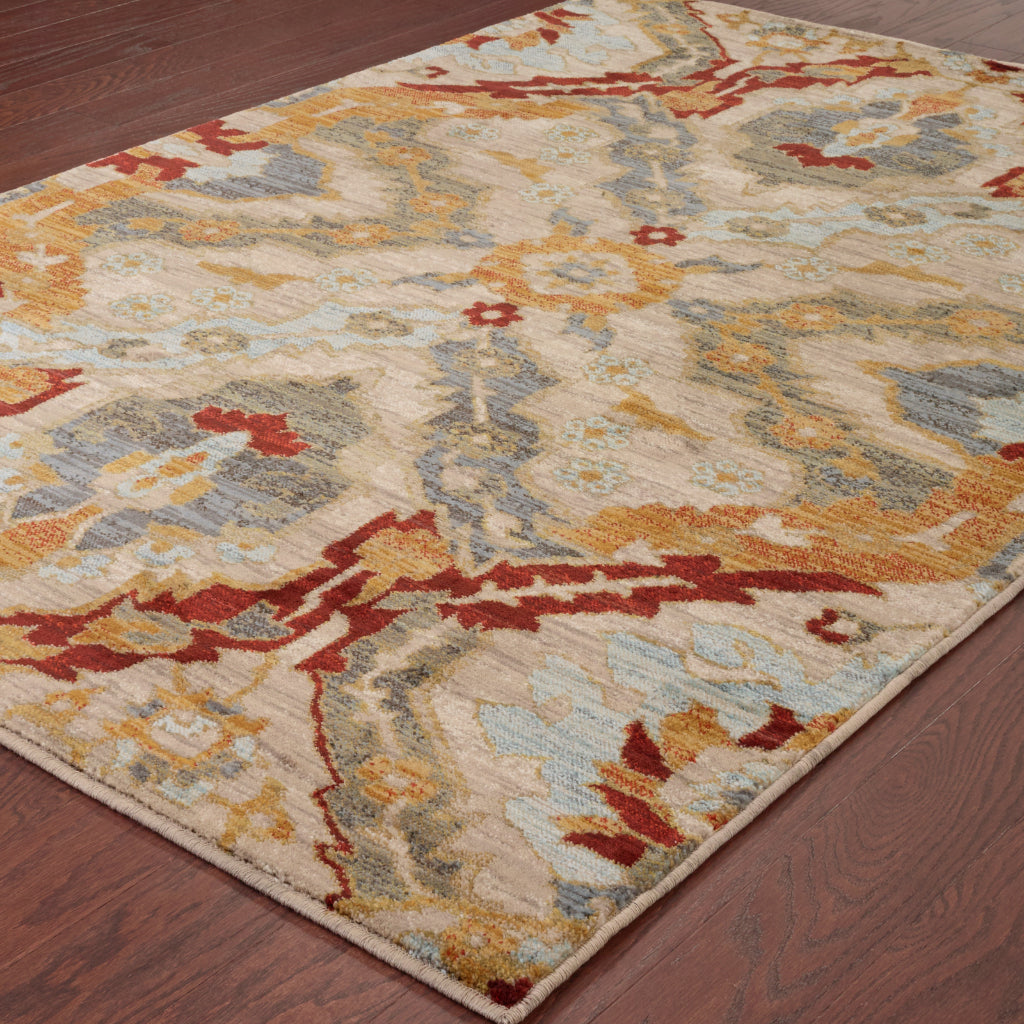 Oriental Weavers Sedona 6357A Multicolor Rectangle Indoor Area Rug - Durable &amp; Stain Resistant Low Pile Rug