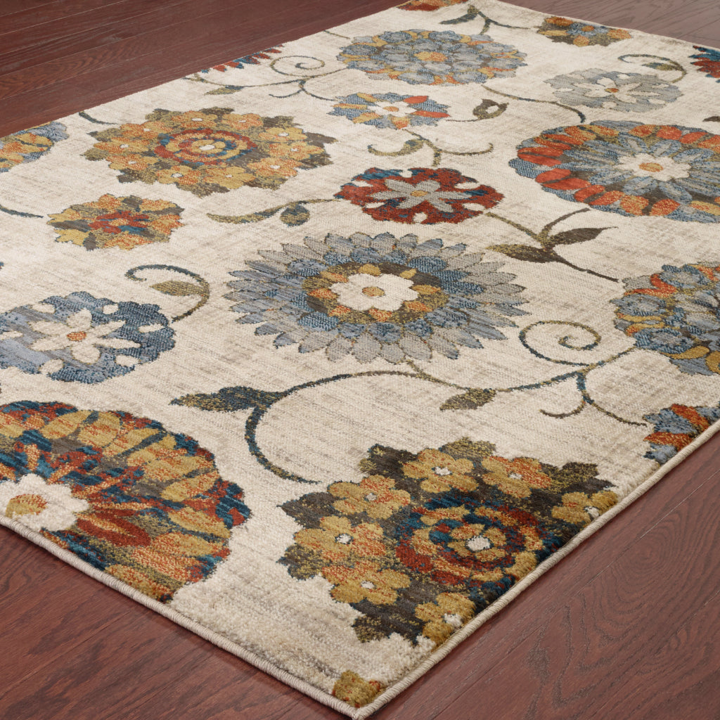 Oriental Weavers Sedona 6361A Multicolor Rectangle Indoor Area Rug - Durable &amp; Stain Resistant Low Pile Rug