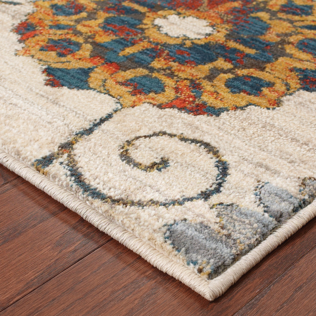 Oriental Weavers Sedona 6361A Multicolor Rectangle Indoor Runner - Durable &amp; Stain Resistant Low Pile Rug