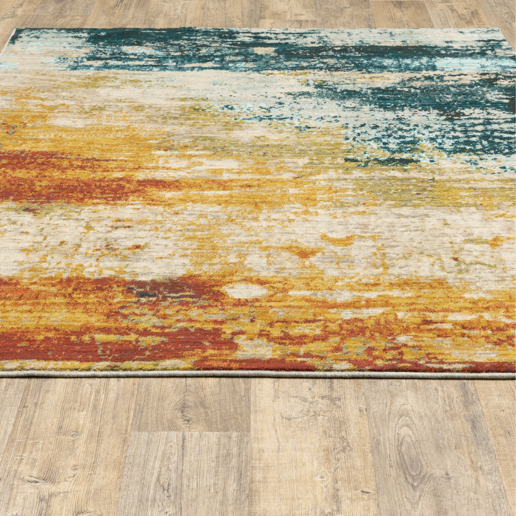 Oriental Weavers Sedona 6365A Multicolor Rectangle Indoor Area Rug - Durable &amp; Stain Resistant Low Pile Rug