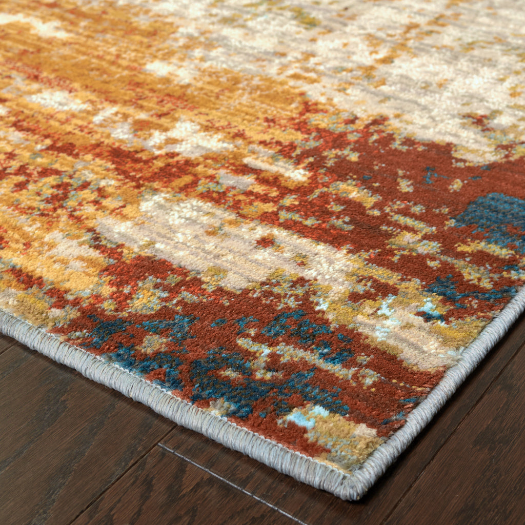 Oriental Weavers Sedona 6365A Multicolor Rectangle Indoor Area Rug - Durable &amp; Stain Resistant Low Pile Rug