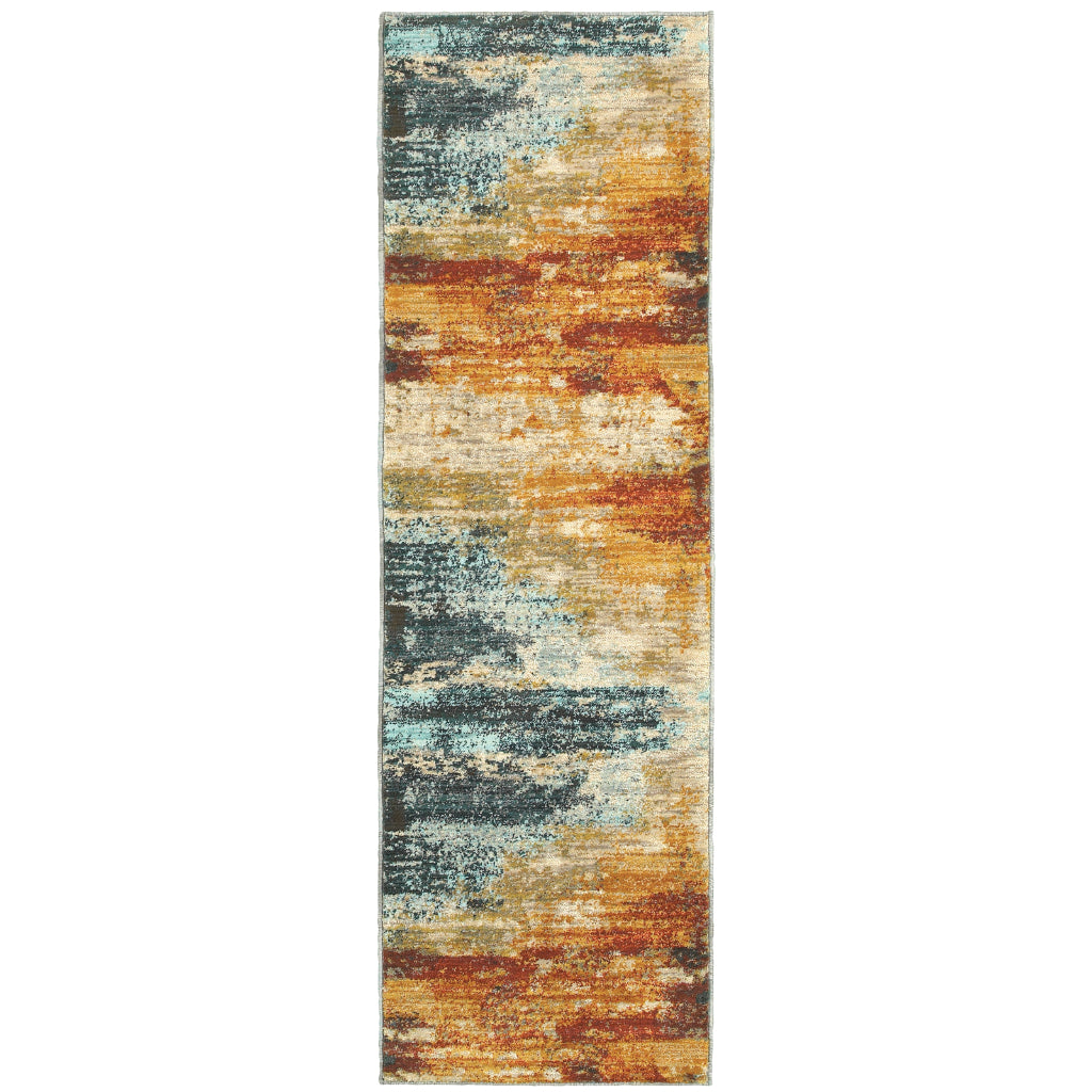 Oriental Weavers Sedona 6365A Multicolor Rectangle Indoor Runner - Durable &amp; Stain Resistant Low Pile Rug