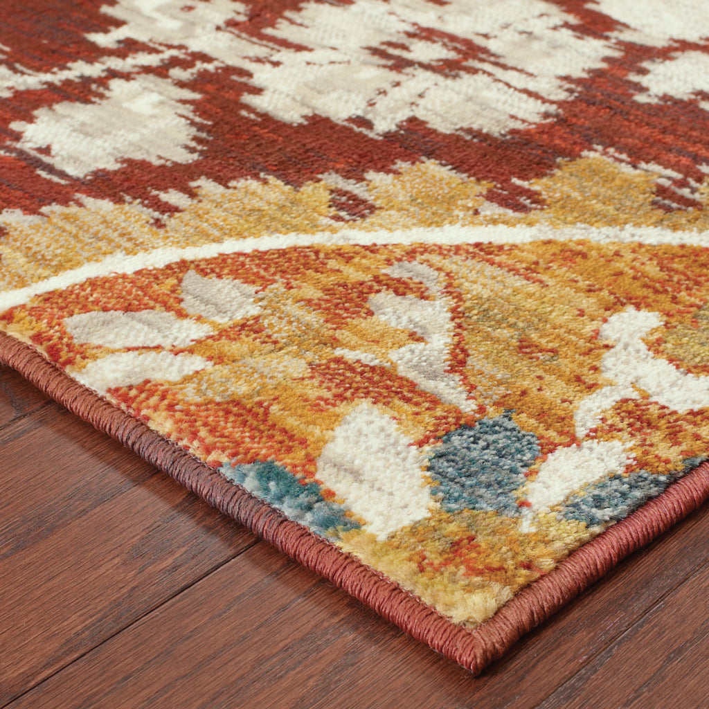 Oriental Weavers Sedona 6366A Multicolor Rectangle Indoor Area Rug - Durable &amp; Stain Resistant Low Pile Rug