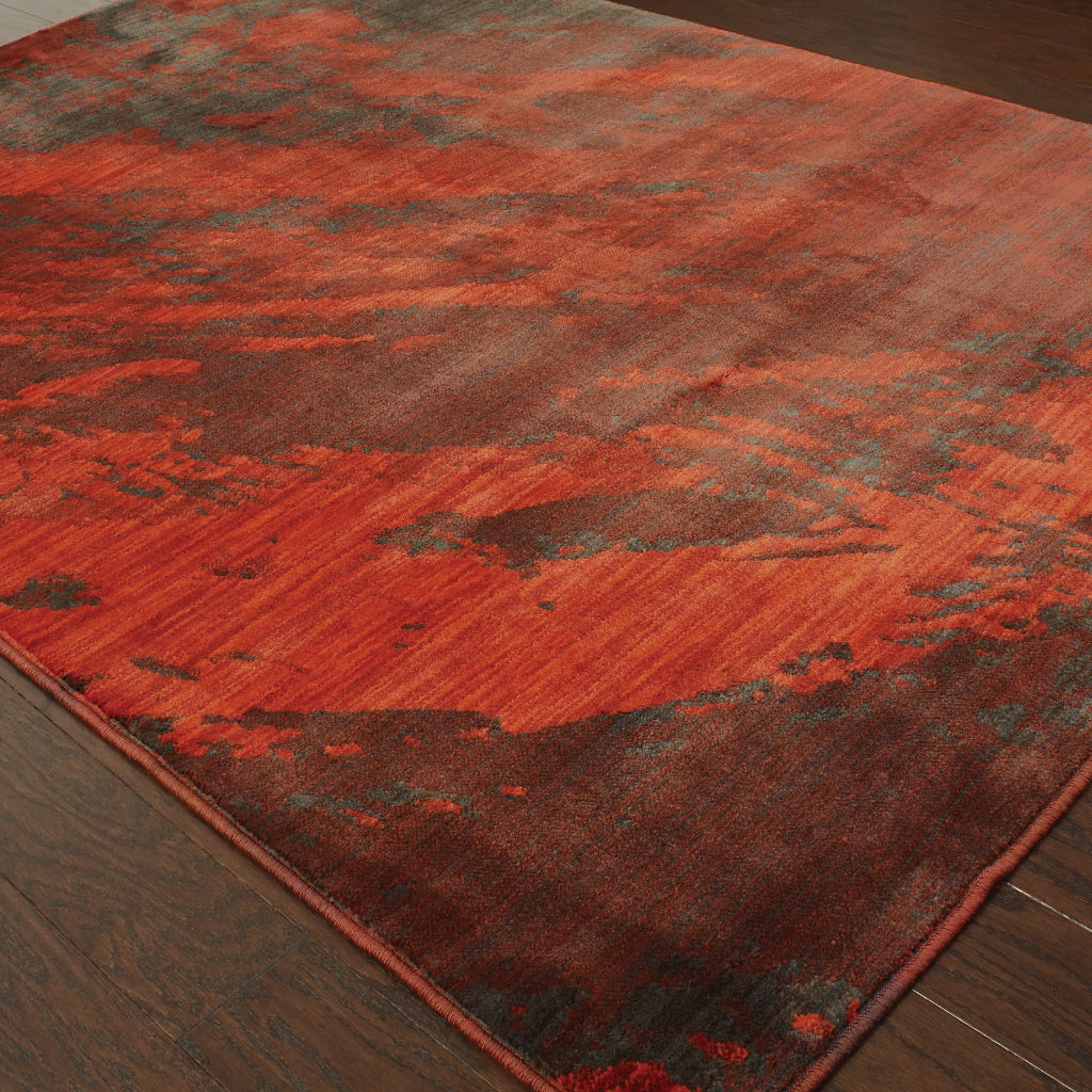 Oriental Weavers Sedona 6367B Red Rectangle Indoor Area Rug - Durable &amp; Stain Resistant Machine Made Living Room Rug