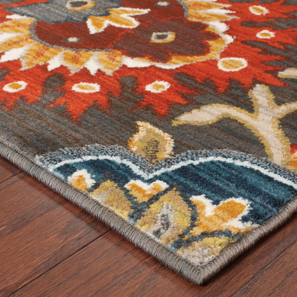 Oriental Weavers Sedona 6369D Multicolor Rectangle Indoor Area Rug - Durable &amp; Stain Resistant Low Pile Rug