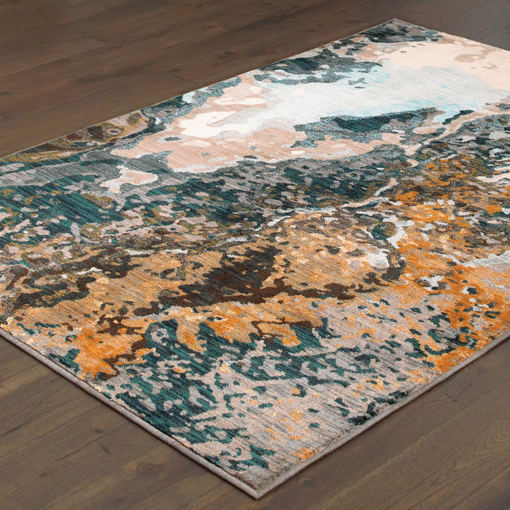 Oriental Weavers Sedona 9490B Multicolor Rectangle Indoor Area Rug - Durable & Stain Resistant Low Pile Rug-