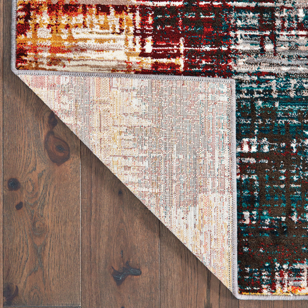 Oriental Weavers Sedona 9584A Multicolor Rectangle Indoor Runner - Durable &amp; Stain Resistant Low Pile Rug