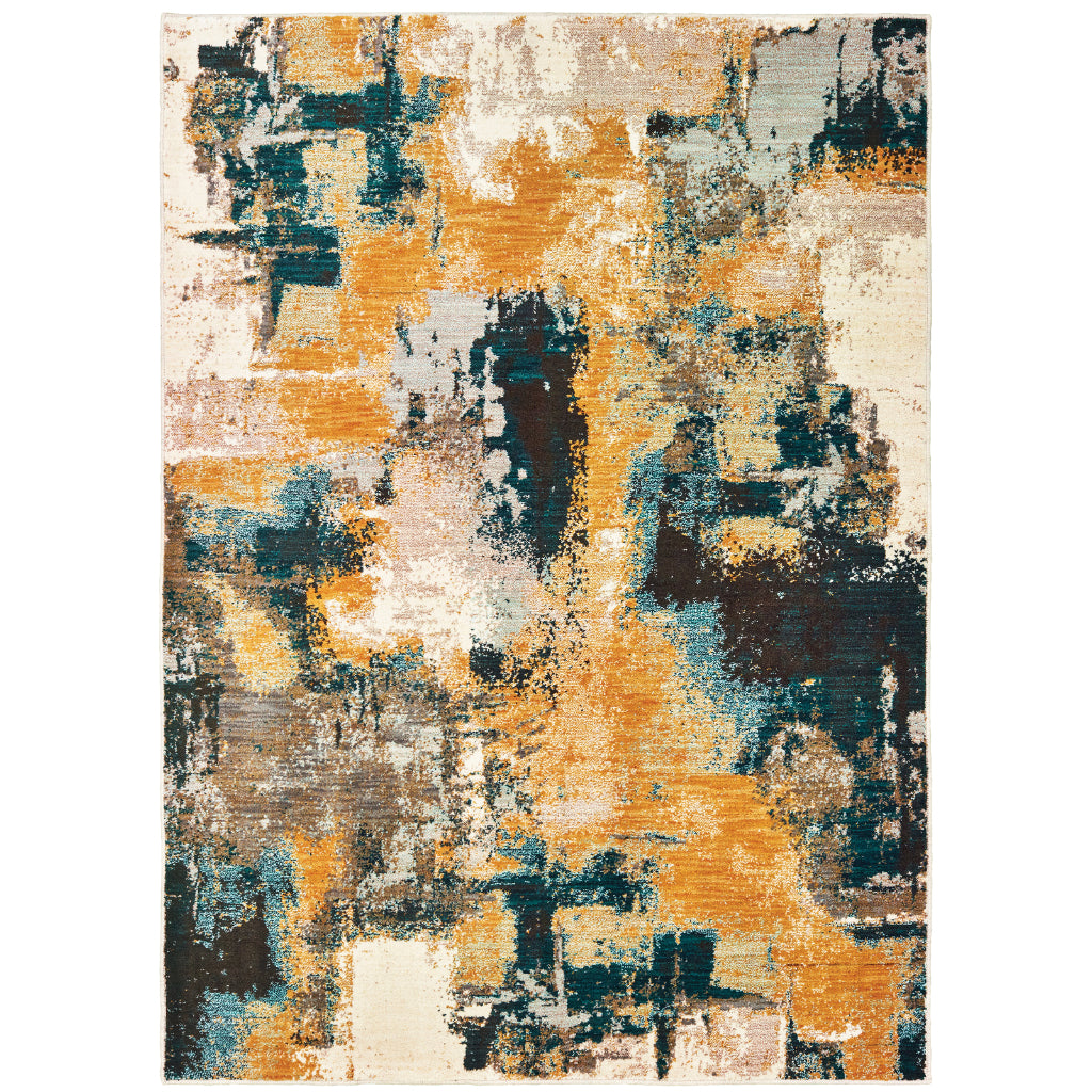 Oriental Weavers Sedona 9593A Multicolor Rectangle Indoor Area Rug - Durable &amp; Stain Resistant Low Pile Rug