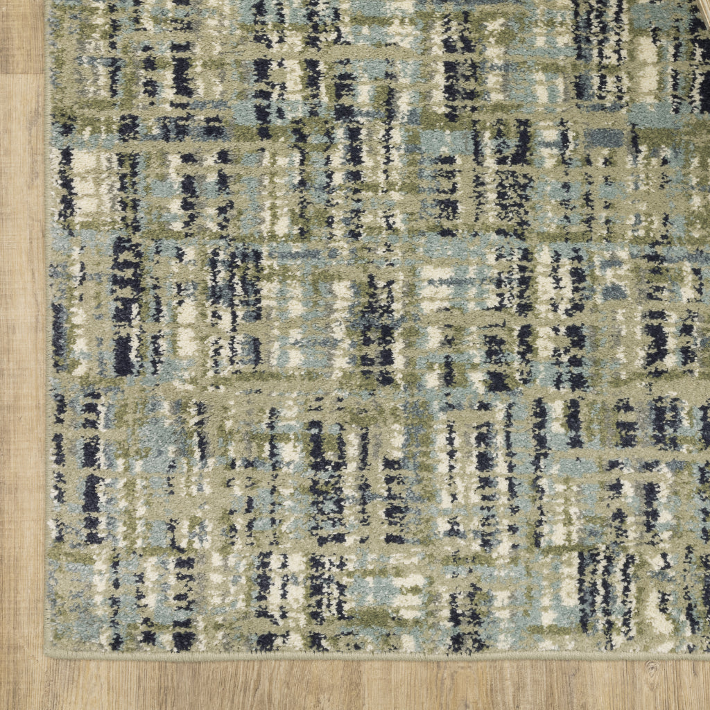 Oriental Weavers Seneca SE01A Multicolor Rectangle Indoor Runner - Contemporary Plush Pile Rug with Abstract Design