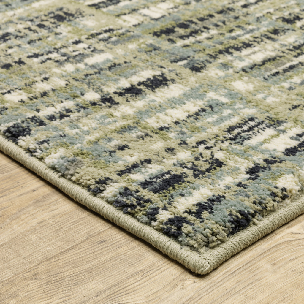 Oriental Weavers Seneca SE01A Multicolor Rectangle Indoor Runner - Contemporary Plush Pile Rug with Abstract Design