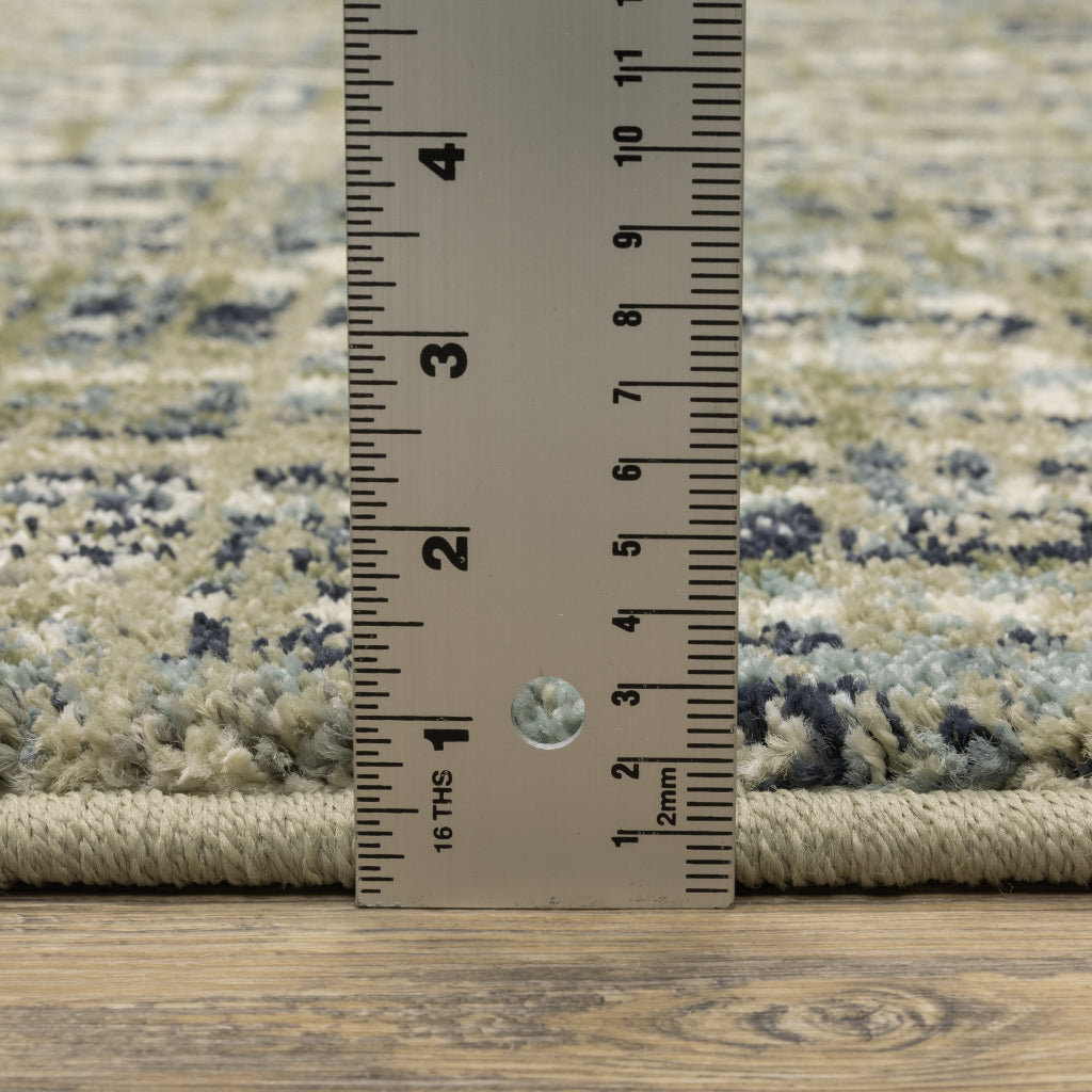 Oriental Weavers Seneca SE01A Multicolor Rectangle Indoor Runner - Contemporary Plush Pile Rug with Abstract Design