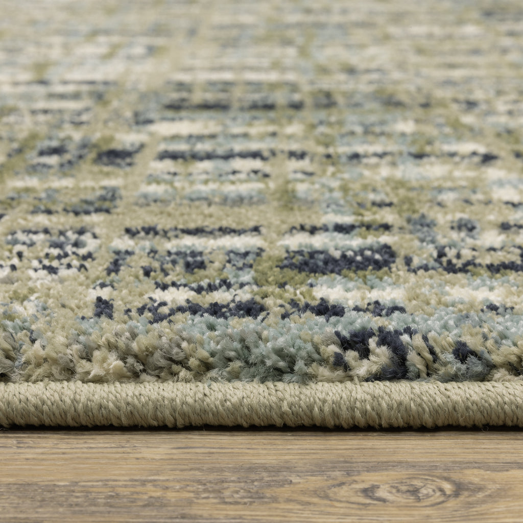 Oriental Weavers Seneca SE01A Multicolor Rectangle Indoor Runner - Contemporary Plush Pile Rug with Abstract Design