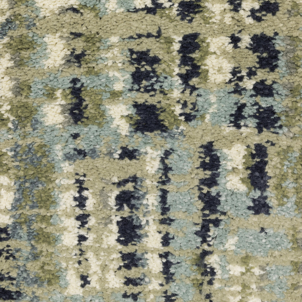 Oriental Weavers Seneca SE01A Multicolor Rectangle Indoor Runner - Contemporary Plush Pile Rug with Abstract Design