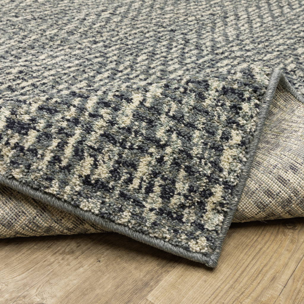 Oriental Weavers Seneca SE02A Multicolor Rectangle Indoor Runner - Contemporary Plush Pile Rug with Abstract Design