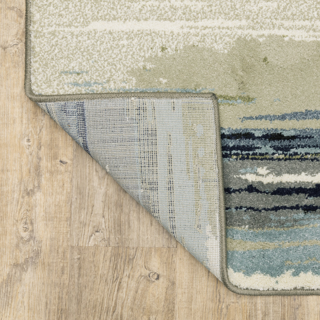 Oriental Weavers Seneca SE09A Multicolor Rectangle Indoor Area Rug - Contemporary Plush Pile Rug with Abstract Design