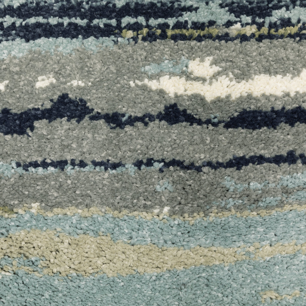 Oriental Weavers Seneca SE09A Multicolor Rectangle Indoor Area Rug - Contemporary Plush Pile Rug with Abstract Design