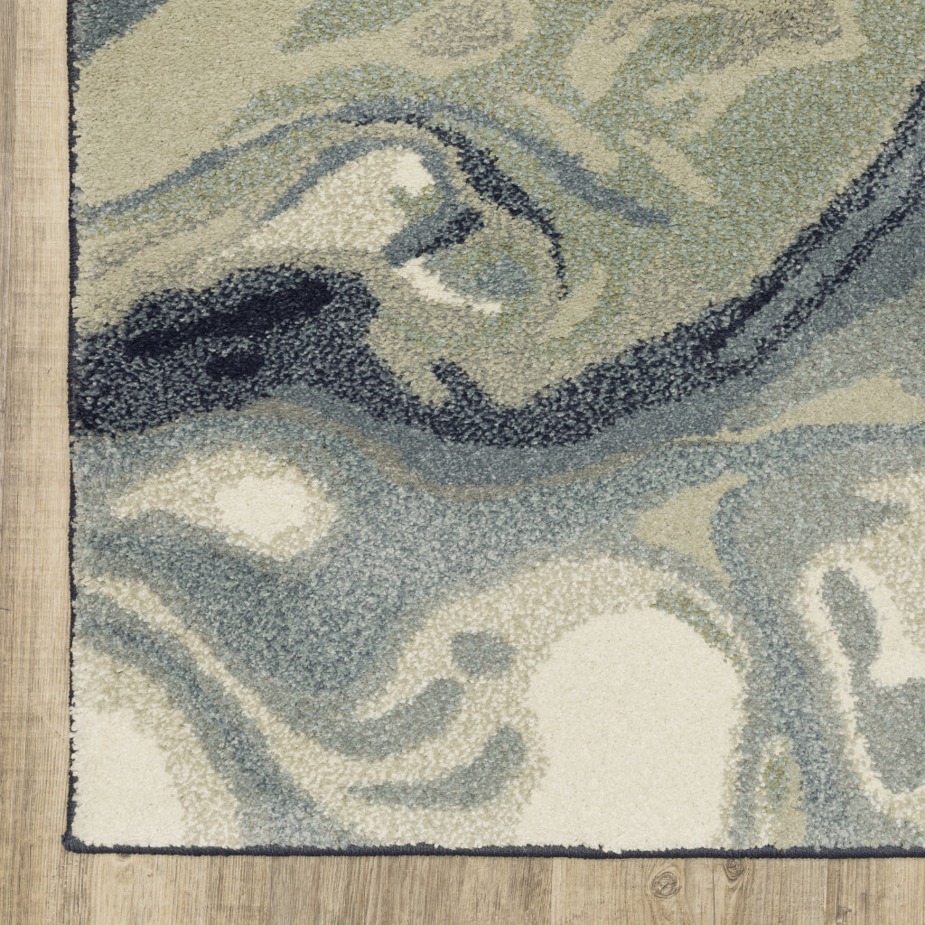 Oriental Weavers Seneca SE10A Multicolor Rectangle Indoor Area Rug - Contemporary Plush Pile Rug with Abstract Design