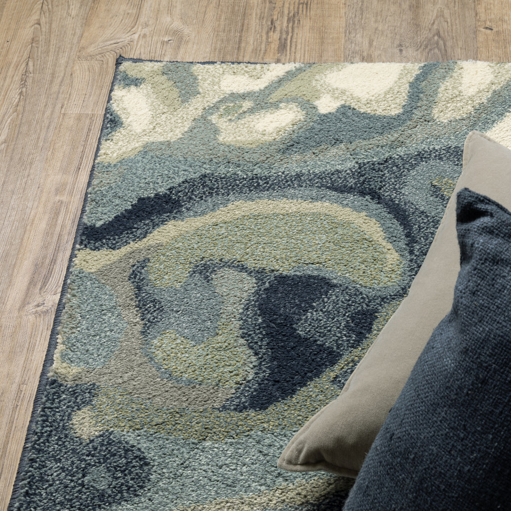 Oriental Weavers Seneca SE10A Multicolor Rectangle Indoor Area Rug - Contemporary Plush Pile Rug with Abstract Design