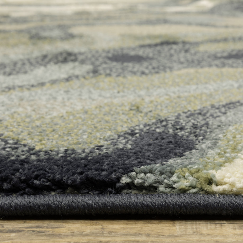 Oriental Weavers Seneca SE10A Multicolor Rectangle Indoor Area Rug - Contemporary Plush Pile Rug with Abstract Design