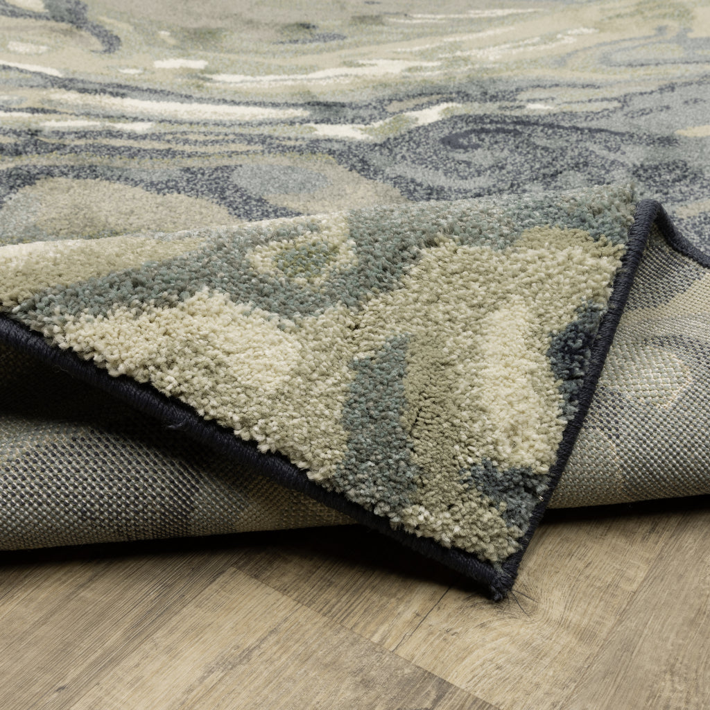 Oriental Weavers Seneca SE10A Multicolor Rectangle Indoor Area Rug - Contemporary Plush Pile Rug with Abstract Design