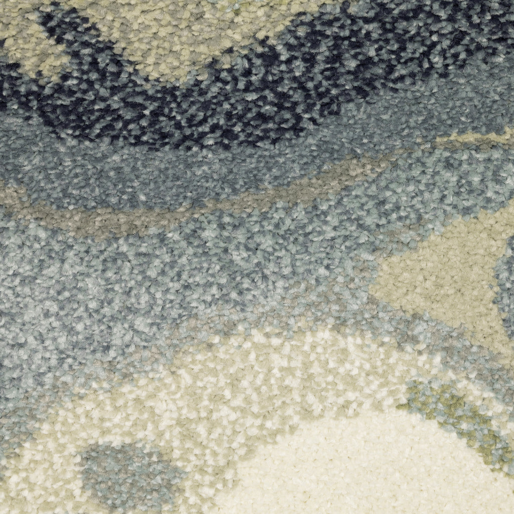 Oriental Weavers Seneca SE10A Multicolor Rectangle Indoor Area Rug - Contemporary Plush Pile Rug with Abstract Design