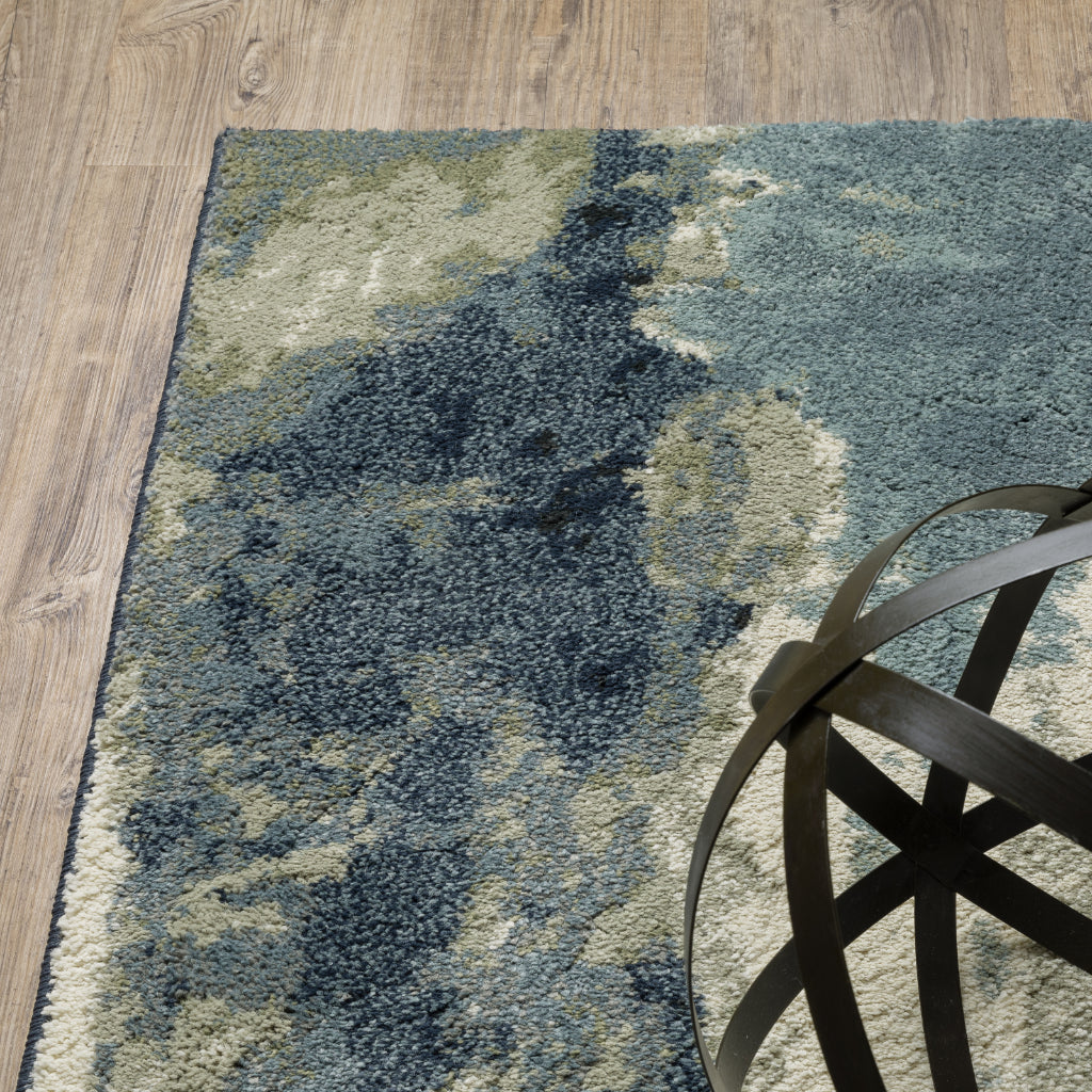 Oriental Weavers Seneca SE11A Multicolor Rectangle Indoor Runner - Contemporary Plush Pile Rug with Abstract Design