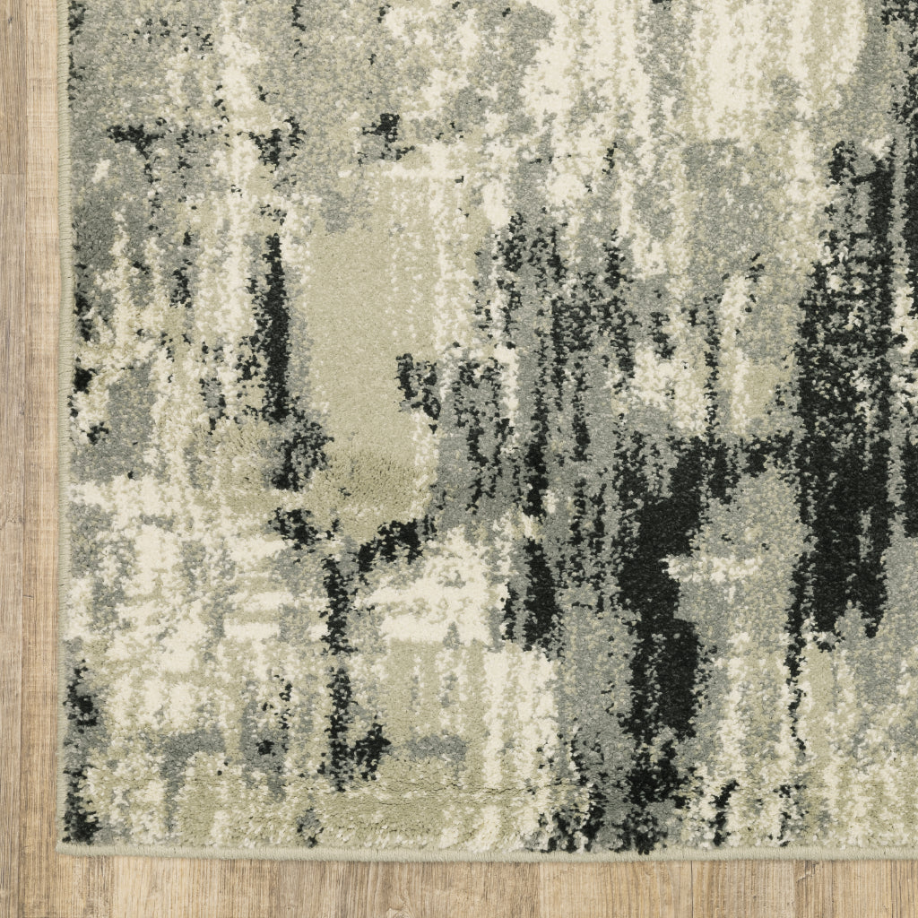 Oriental Weavers Seneca SE12A Multicolor Rectangle Indoor Runner - Contemporary Plush Pile Rug with Abstract Design