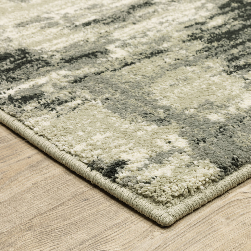 Oriental Weavers Seneca SE12A Multicolor Rectangle Indoor Runner - Contemporary Plush Pile Rug with Abstract Design