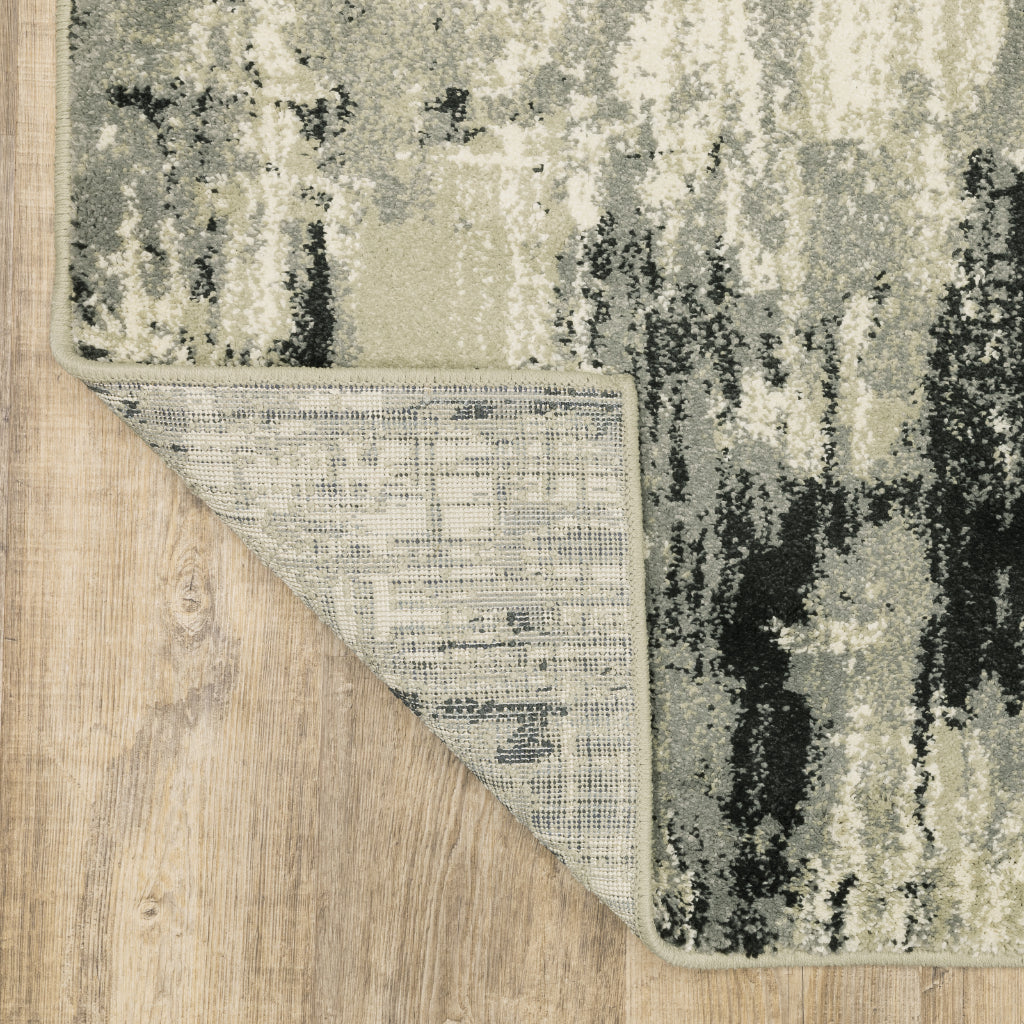 Oriental Weavers Seneca SE12A Multicolor Rectangle Indoor Runner - Contemporary Plush Pile Rug with Abstract Design