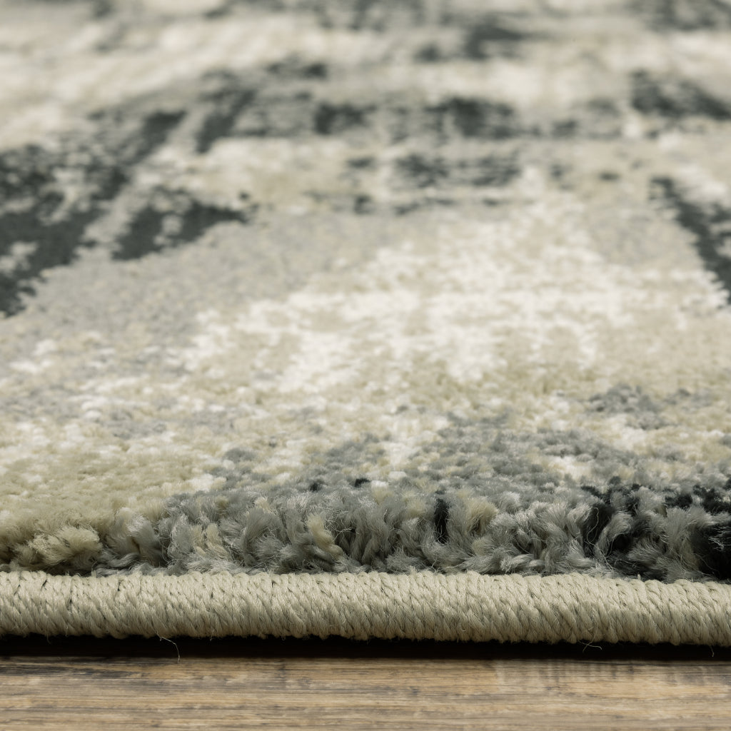 Oriental Weavers Seneca SE12A Multicolor Rectangle Indoor Runner - Contemporary Plush Pile Rug with Abstract Design