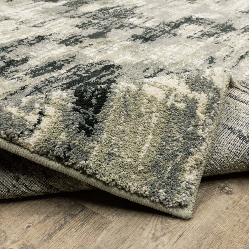 Oriental Weavers Seneca SE12A Multicolor Rectangle Indoor Runner - Contemporary Plush Pile Rug with Abstract Design