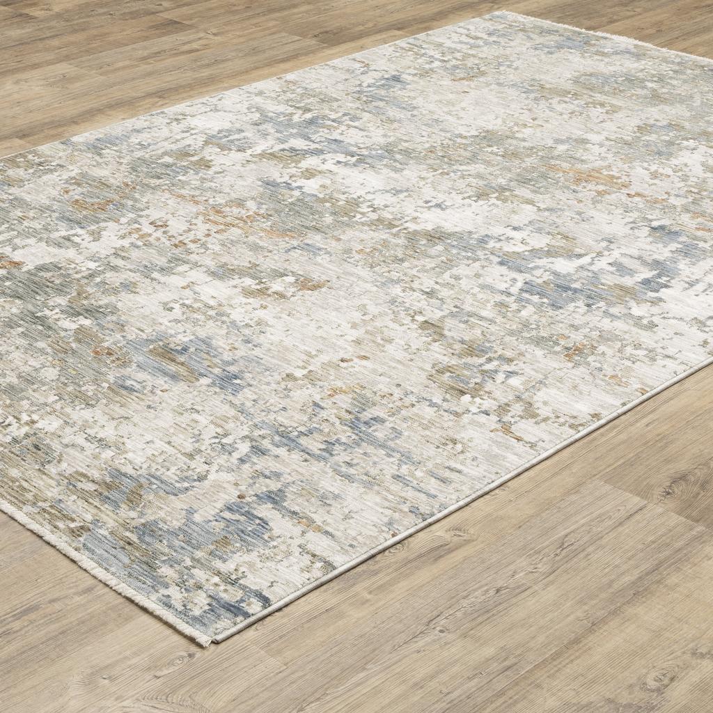 Oriental Weavers Soho SOH03 Beige Rectangle Indoor Area Rug Abstract Pattern-